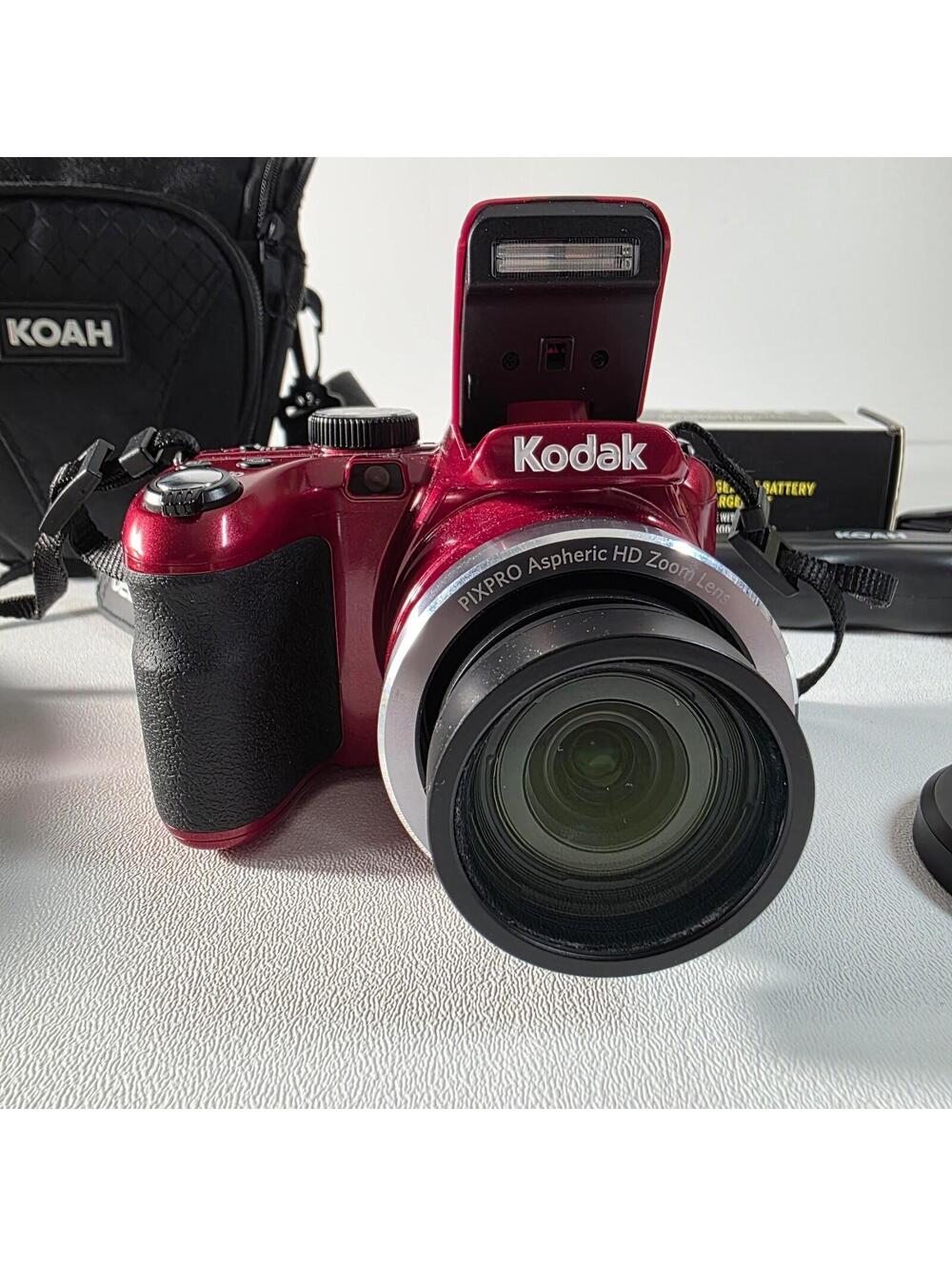Kodak PIXPRO AZ421 Digital Camera - Red W/Extras No Charger or Memory Card